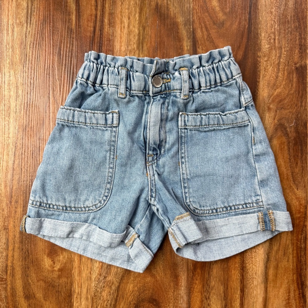 Zara Blue Denim Shorts Casual Style